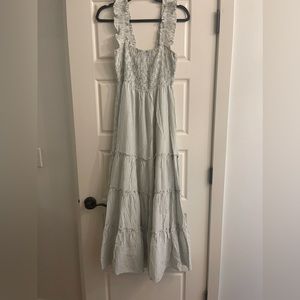 Lucy Paris Striped Smocked Maxi Dress